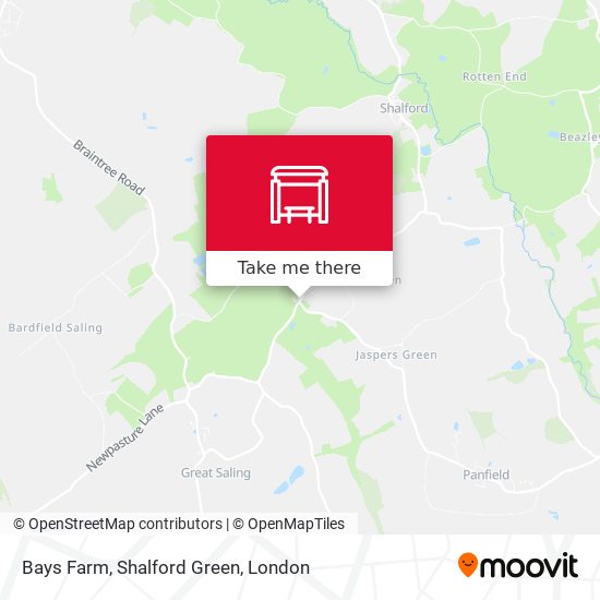 Bays Farm, Shalford Green map