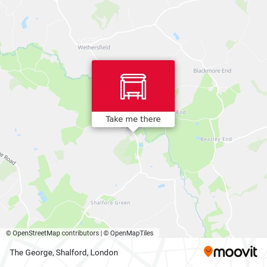 The George, Shalford map