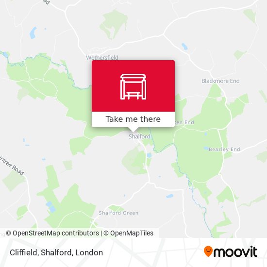Cliffield, Shalford map