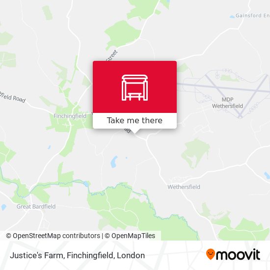 Justice's Farm, Finchingfield map