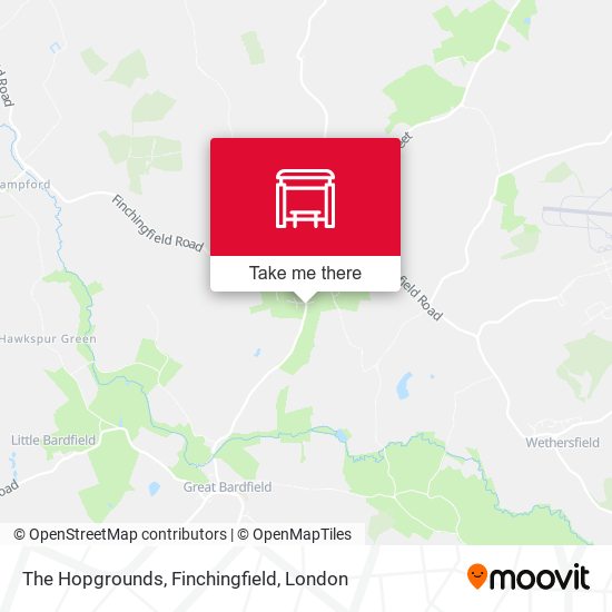 The Hopgrounds, Finchingfield map