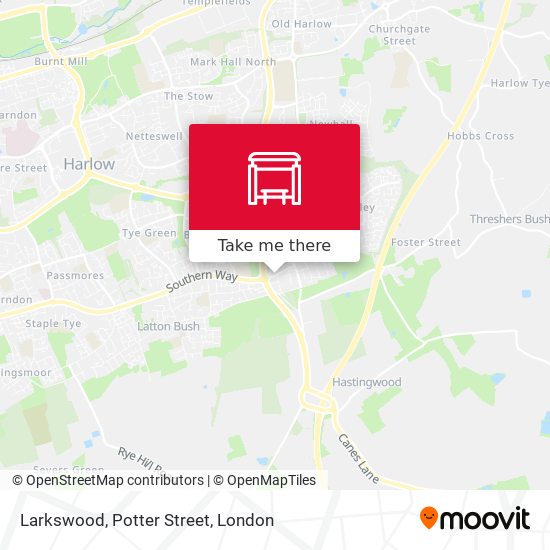Larkswood, Potter Street map