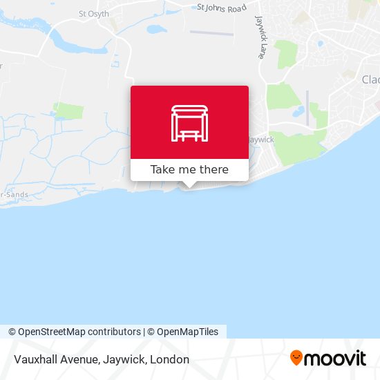 Vauxhall Avenue, Jaywick map