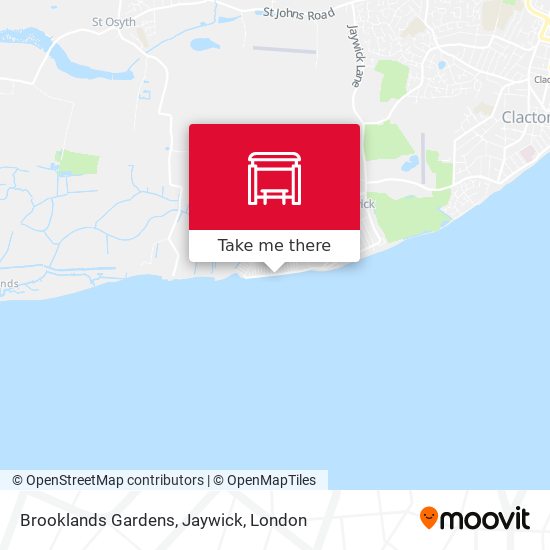 Brooklands Gardens, Jaywick map