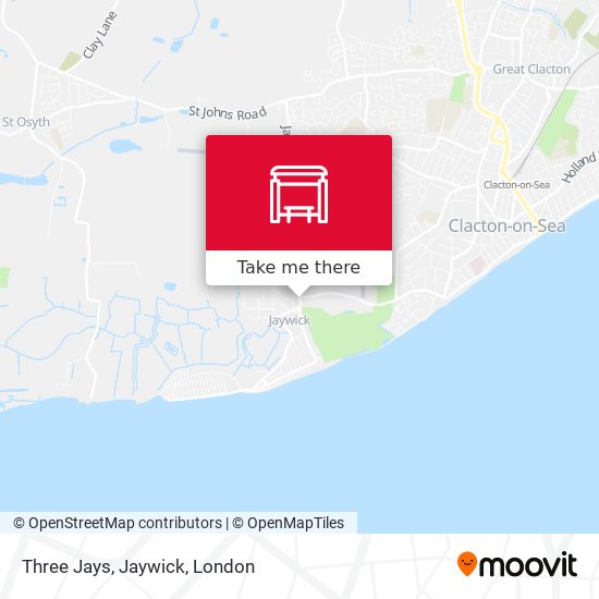 Three Jays, Jaywick map