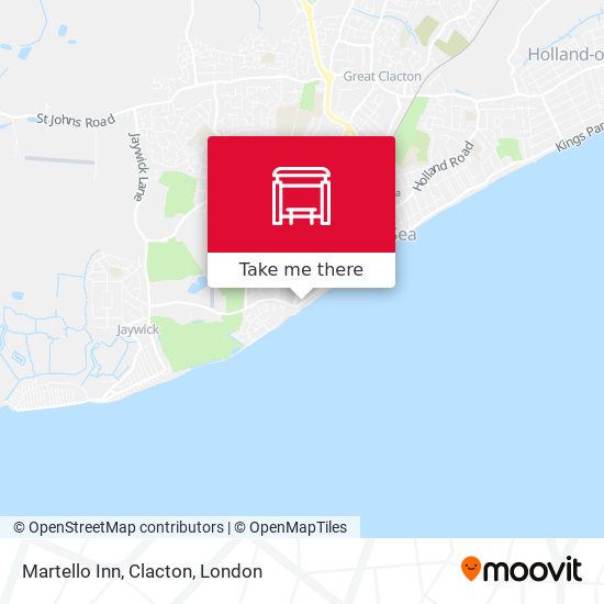 Martello Inn, Clacton map