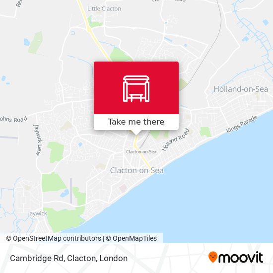 Cambridge Rd, Clacton map