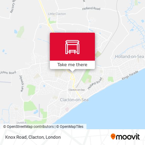 Knox Road, Clacton map