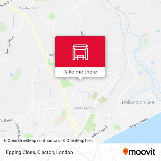 Epping Close, Clacton map