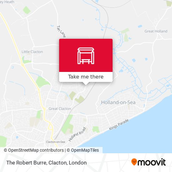The Robert Burre, Clacton map