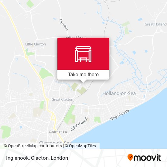 Inglenook, Clacton map