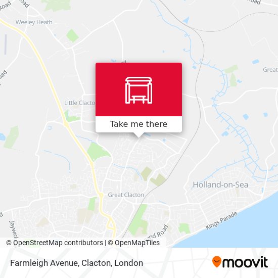 Farmleigh Avenue, Clacton map