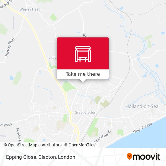 Epping Close, Clacton map