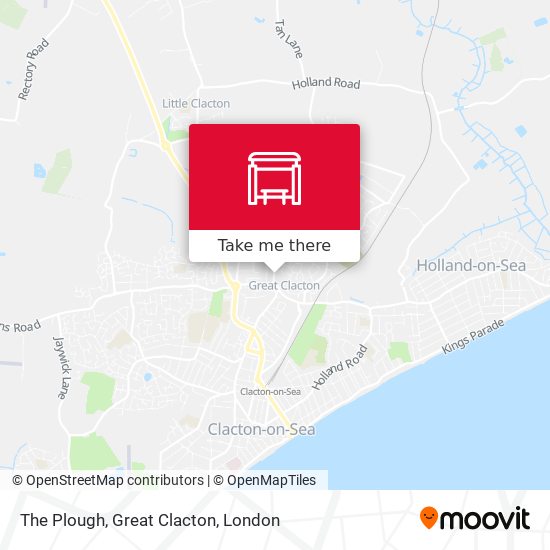 The Plough, Great Clacton map