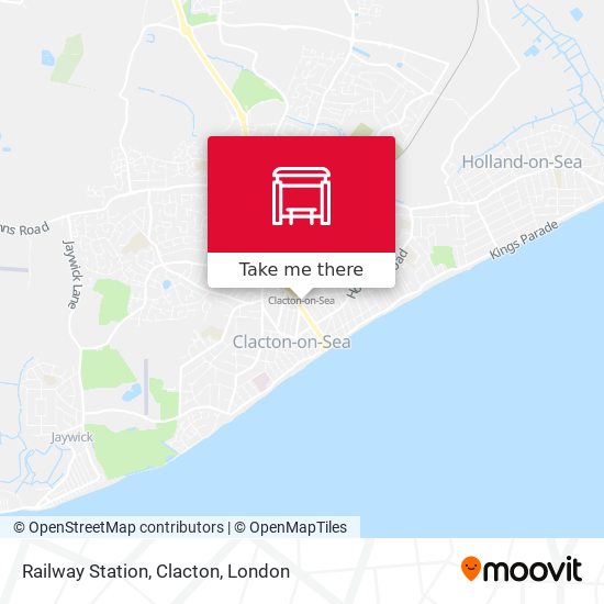 Railway Station, Clacton map