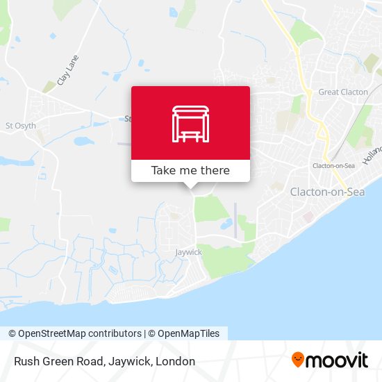 Rush Green Road, Jaywick map