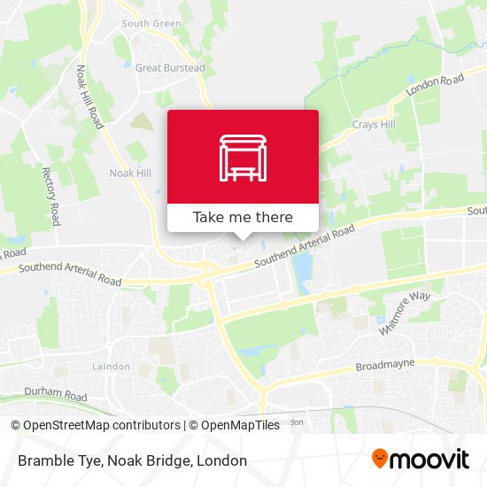 Bramble Tye, Noak Bridge map