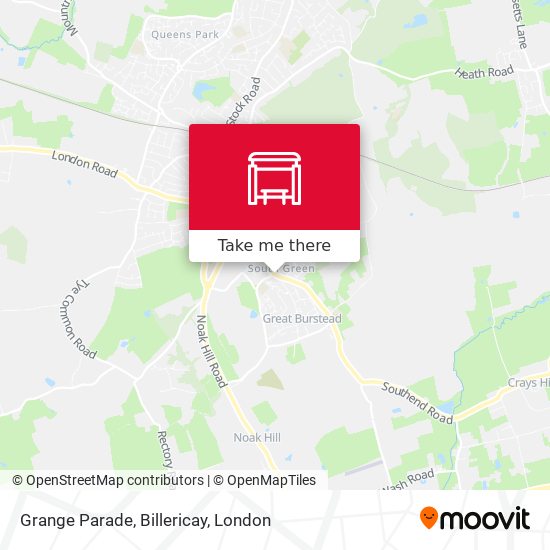 Grange Parade, Billericay map