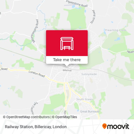 Railway Station, Billericay map