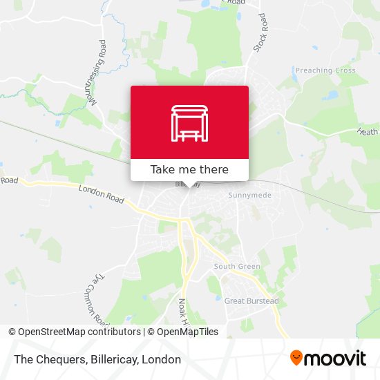 The Chequers, Billericay map