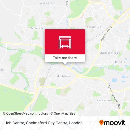 Job Centre, Chelmsford City Centre map