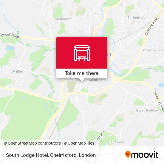 South Lodge Hotel, Chelmsford map