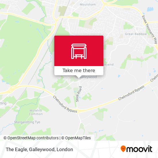 The Eagle, Galleywood map