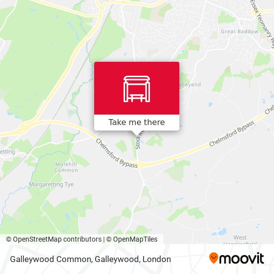 Galleywood Common, Galleywood map