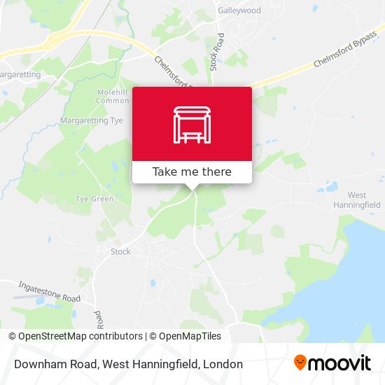 Downham Road, West Hanningfield map