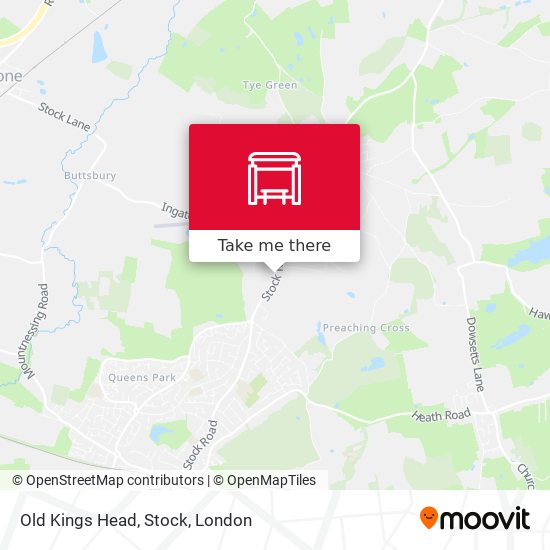 Old Kings Head, Stock map