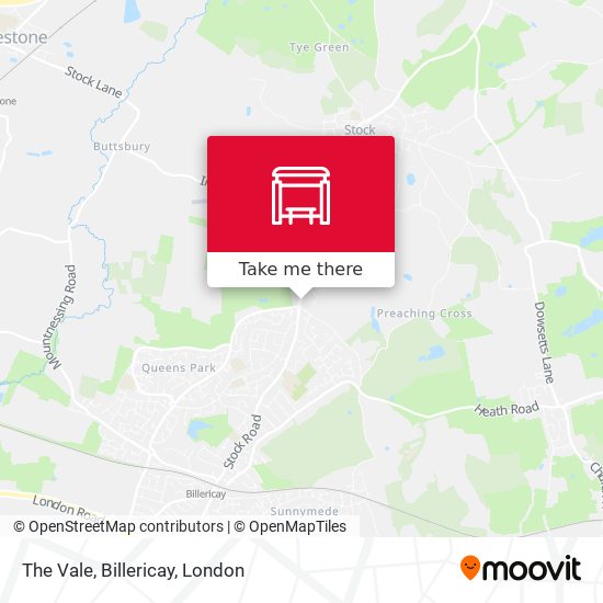 The Vale, Billericay map