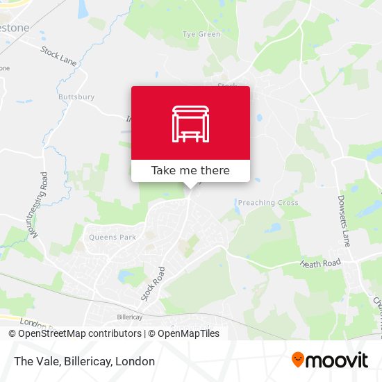 The Vale, Billericay map