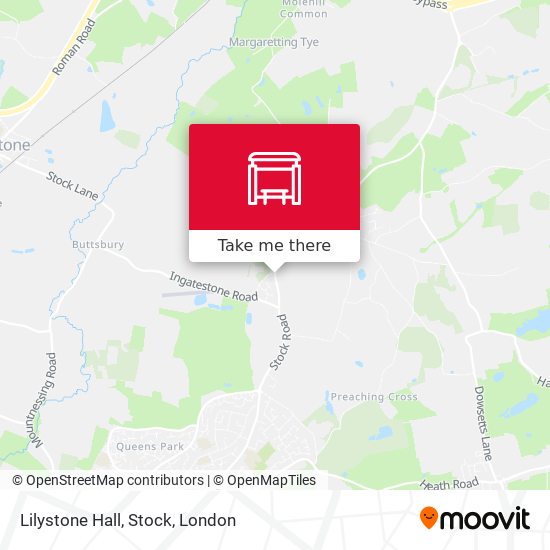 Lilystone Hall, Stock map