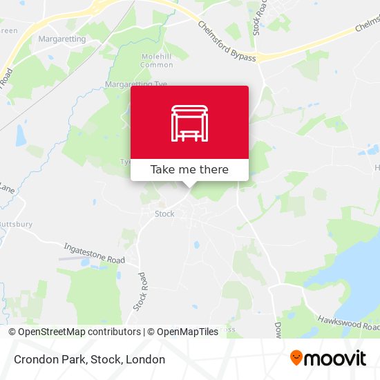 Crondon Park, Stock map