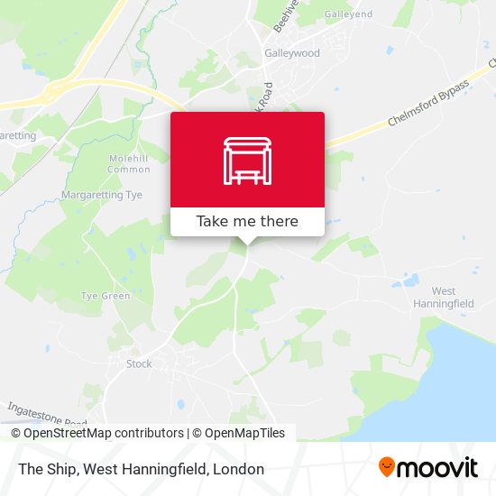 The Ship, West Hanningfield map