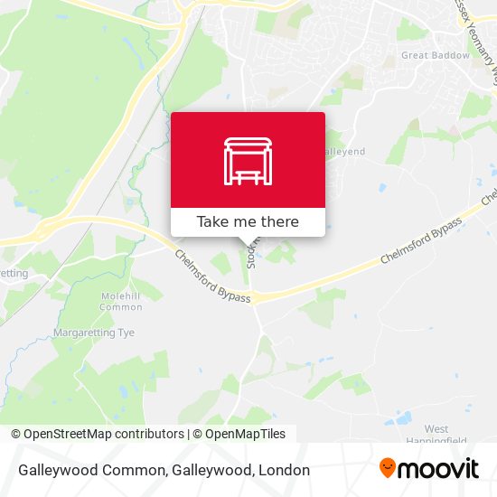 Galleywood Common, Galleywood map