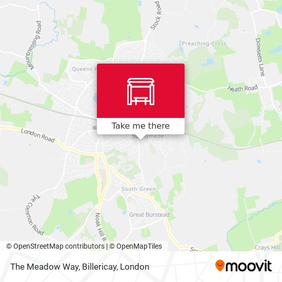 The Meadow Way, Billericay map