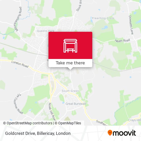 Goldcrest Drive, Billericay map