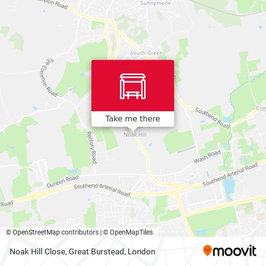 Noak Hill Close, Great Burstead map