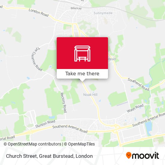 Church Street, Great Burstead map