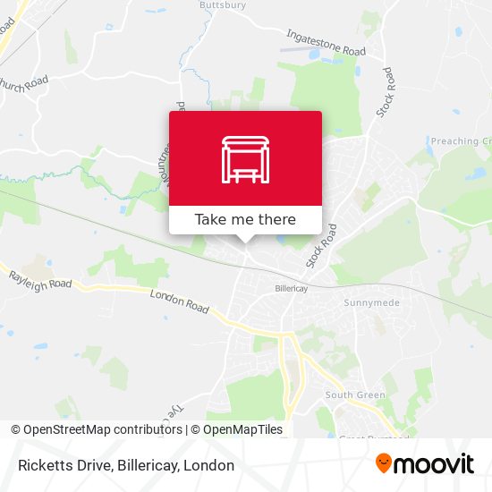 Ricketts Drive, Billericay map
