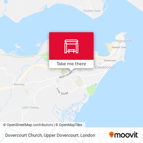 Dovercourt Church, Upper Dovercourt map