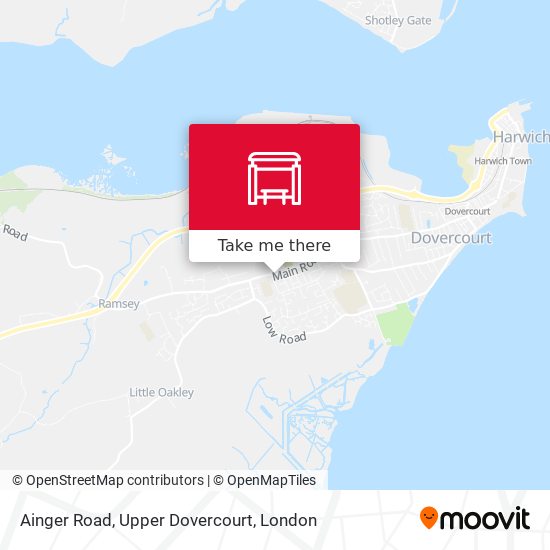 Ainger Road, Upper Dovercourt map