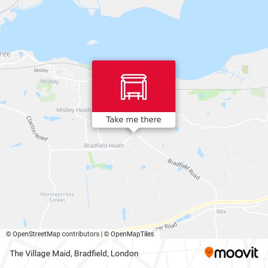 The Village Maid, Bradfield map