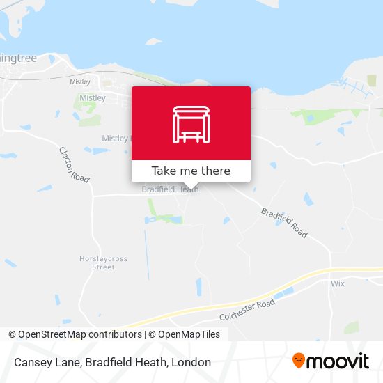 Cansey Lane, Bradfield Heath map