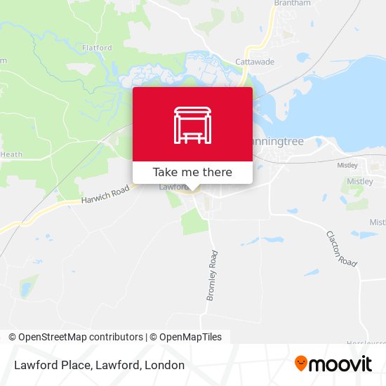 Lawford Place, Lawford map