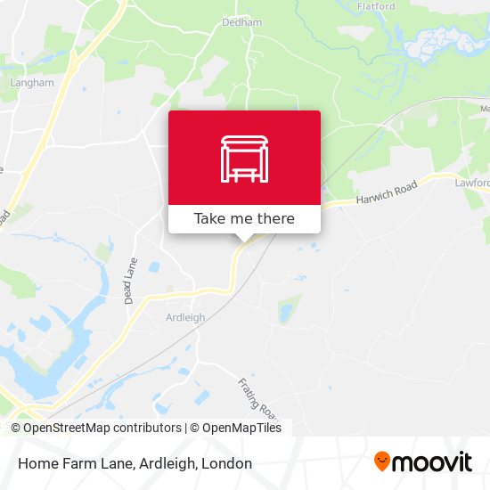 Home Farm Lane, Ardleigh map