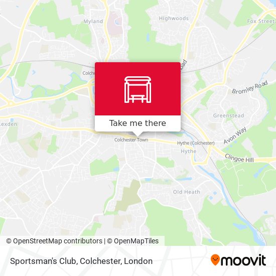 Sportsman's Club, Colchester map