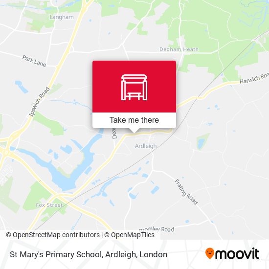 St Mary's Primary School, Ardleigh map
