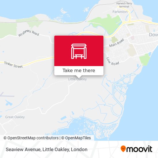 Seaview Avenue, Little Oakley map